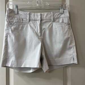 White House Black Market Soft Gray Shorts